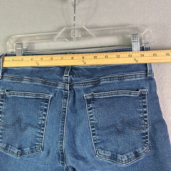 AG Adriano Goldschmied Jeans Womens 30 x 27 Anthropologie The Stevie Ankle Blue - Picture 16 of 16